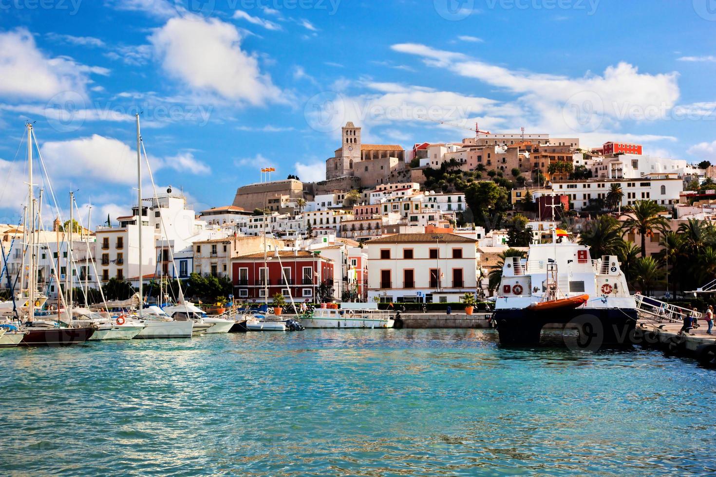 Panorama of Ibiza, Spain photo