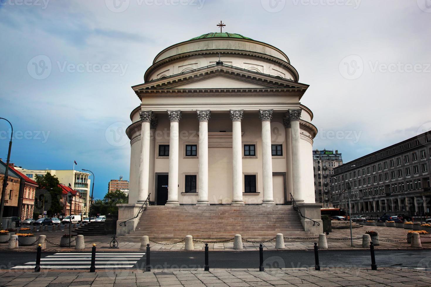 Three Crosses Square in Warsaw, Poland photo