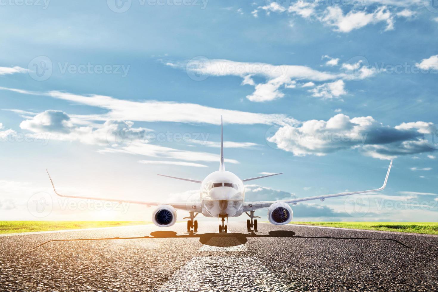 Airplane ready to take off. Passenger aircraft, airline. Transport, travel 7792414 Stock Photo