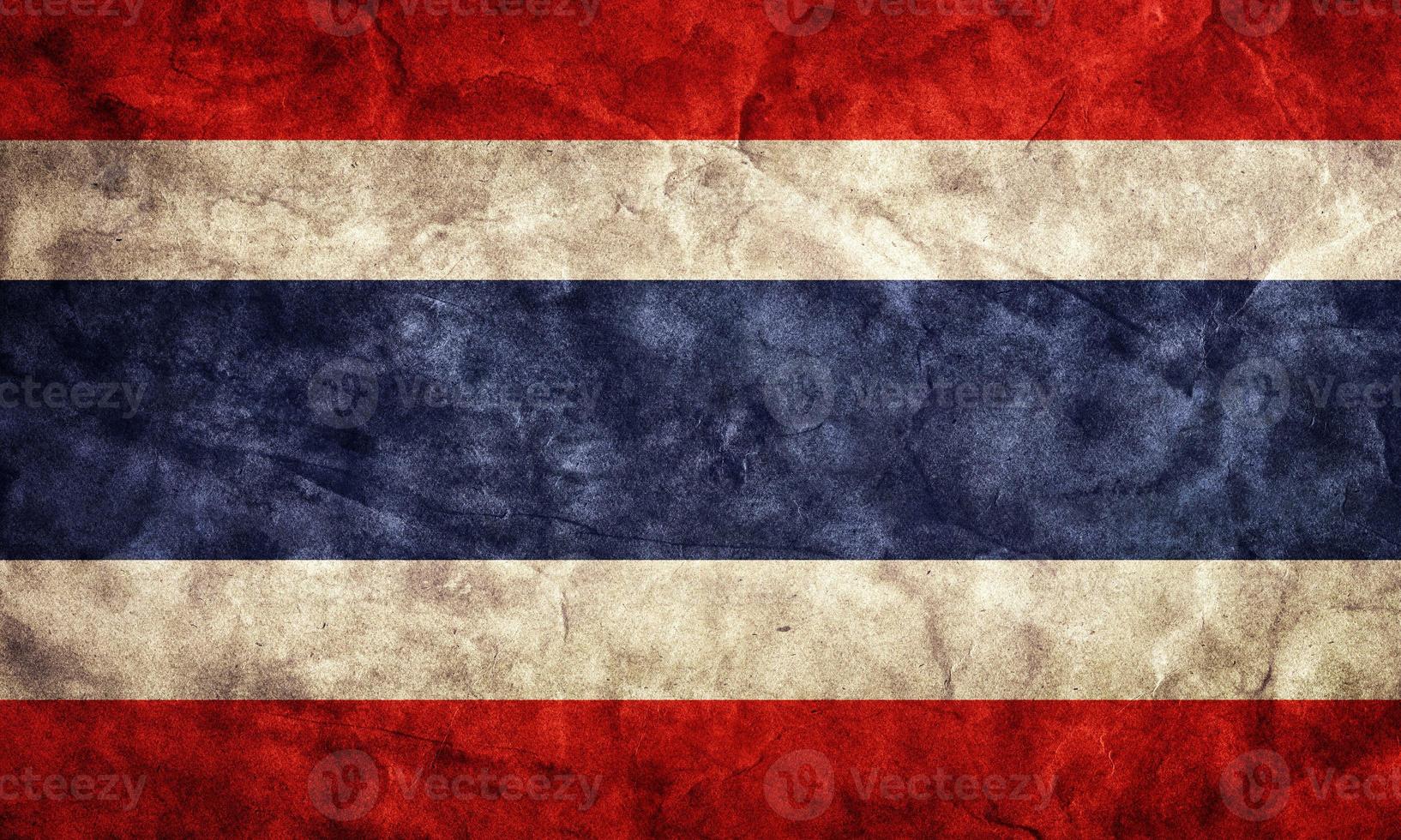 Costa Rica grunge flag. Item from my vintage, retro flags collection photo