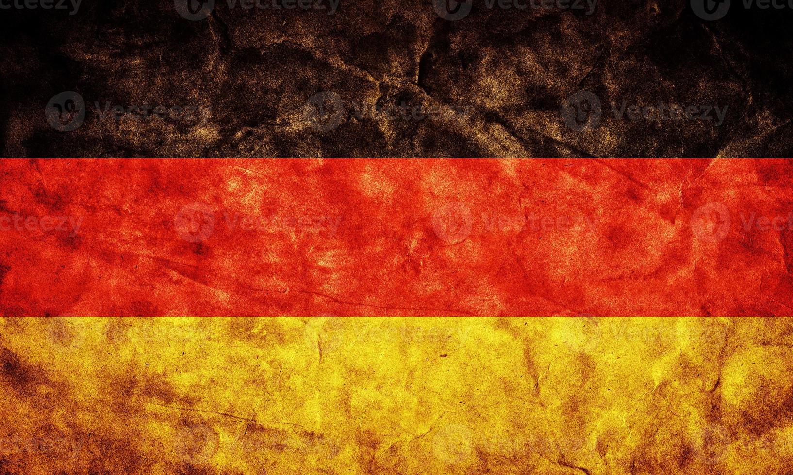 bandera del grunge de alemania. artículo de mi colección de banderas vintage y retro foto