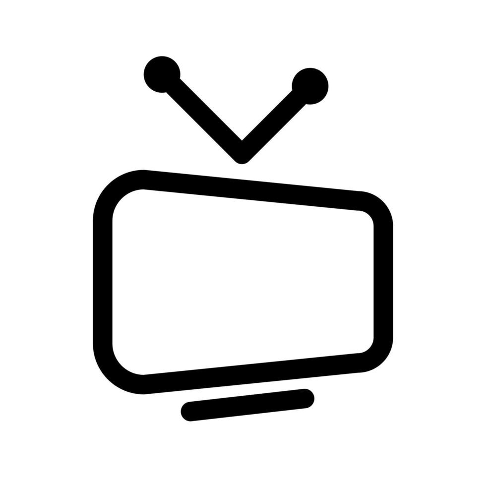Television icon template vector