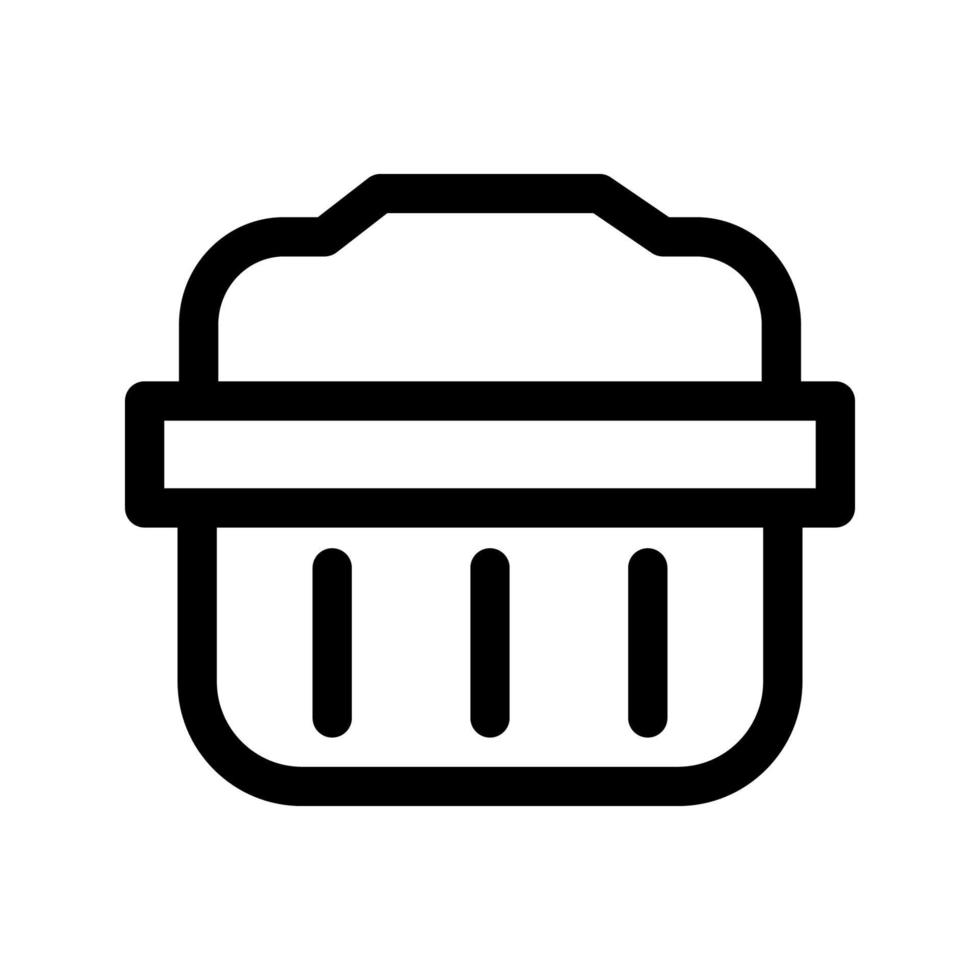 Shopping basket icon vector
