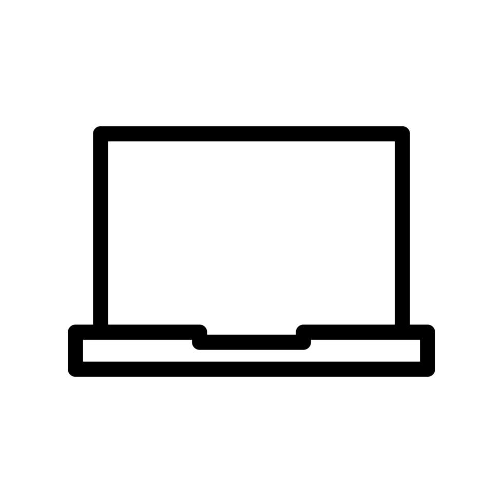 laptop icon template vector