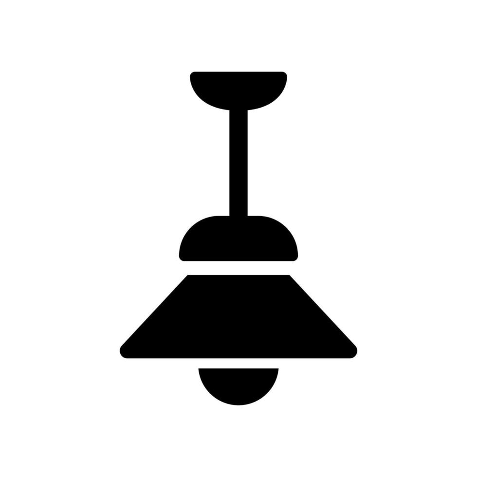 icono de lámpara colgante vector