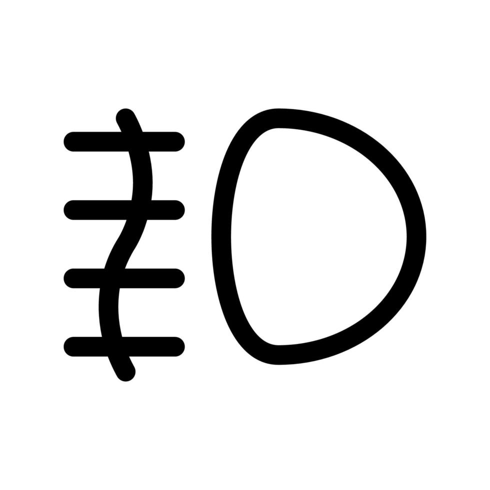 fog lamp icon vector