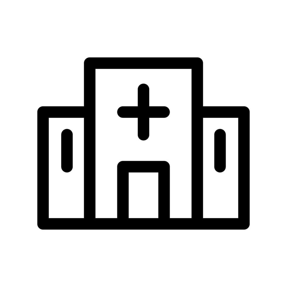 Hospital icon template vector