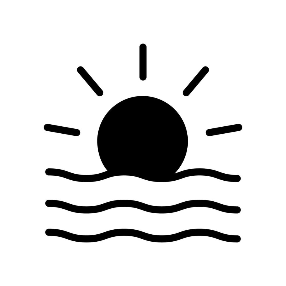 Sunrise icon template vector