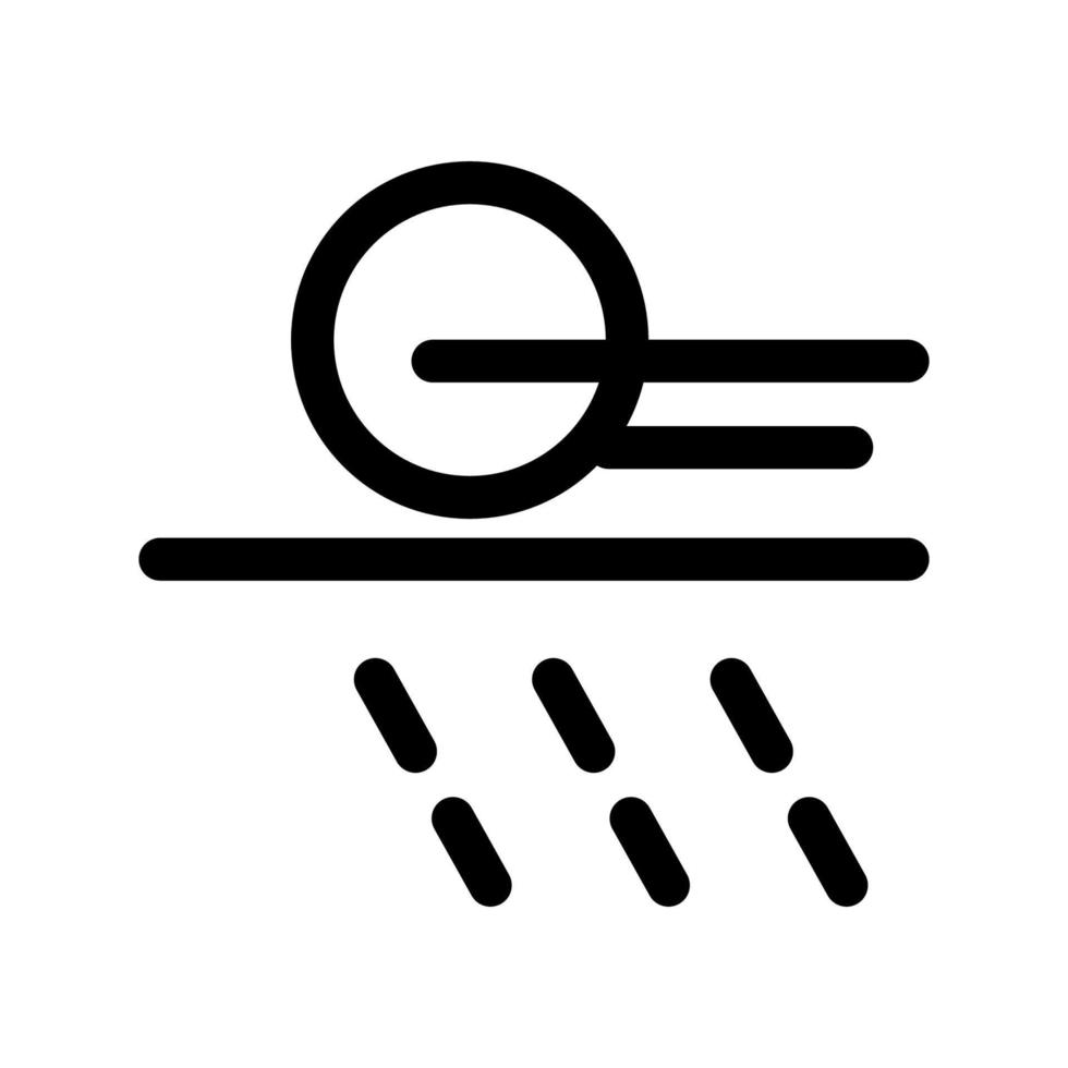 ilustración vectorial gráfico del icono de la lluvia vector