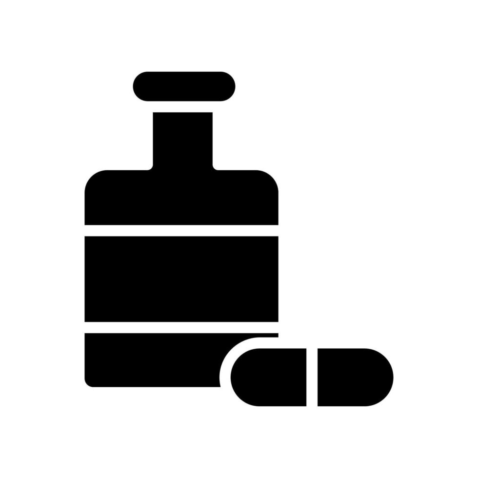 capsule jar icon vector