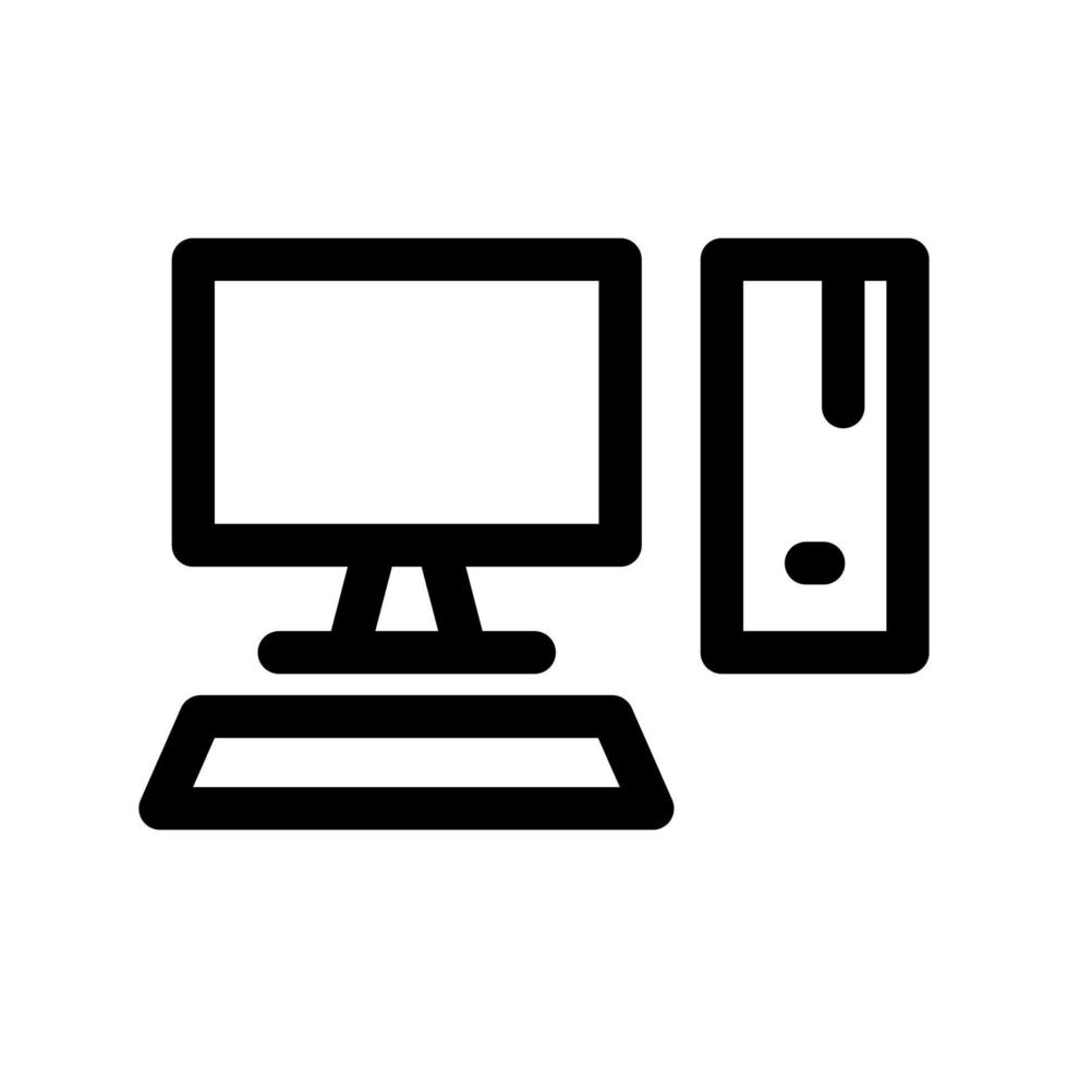 gráfico vectorial de ilustración del icono de pc vector