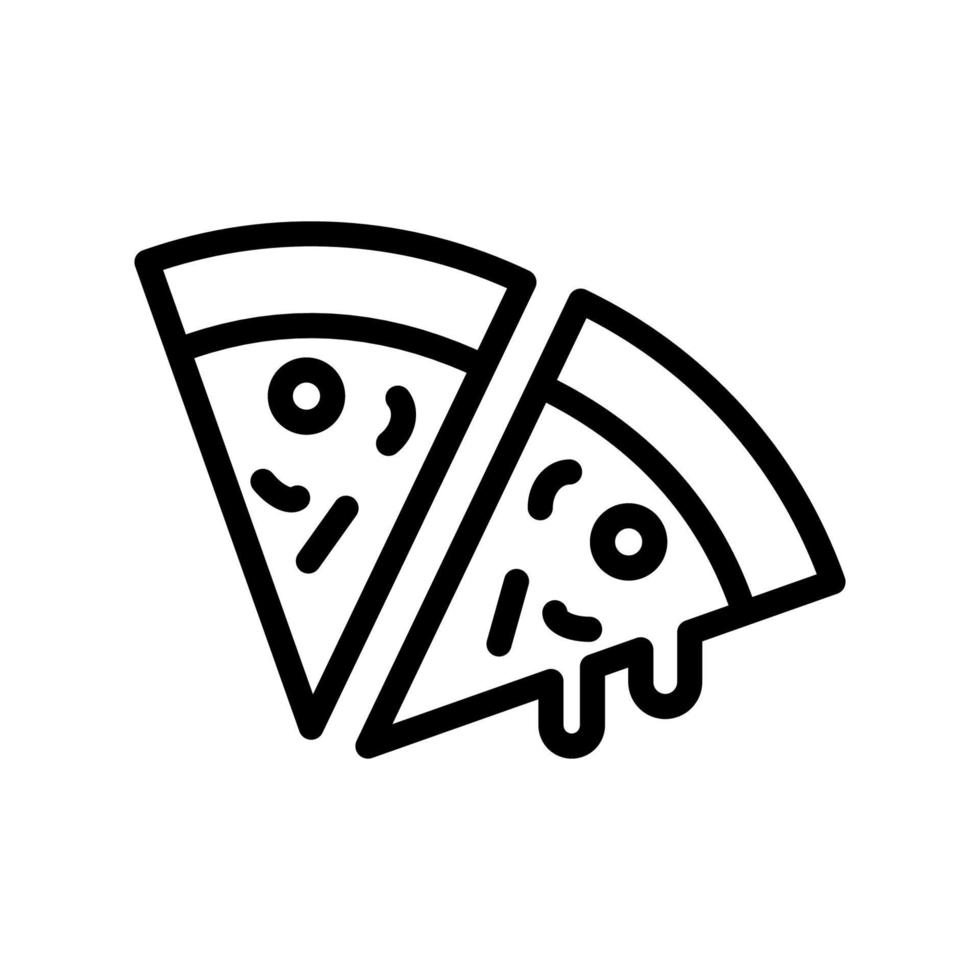 ilustración vectorial gráfico del icono de pizza vector