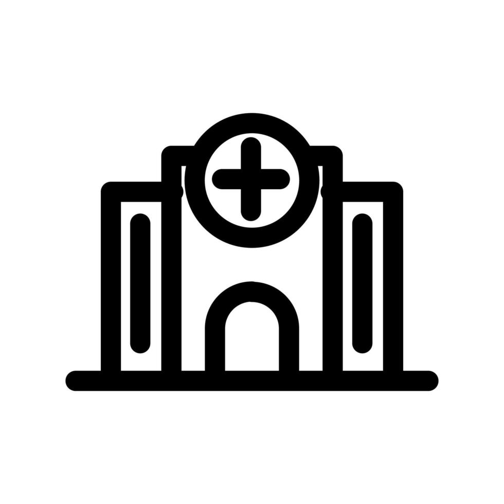 Hospital icon template vector