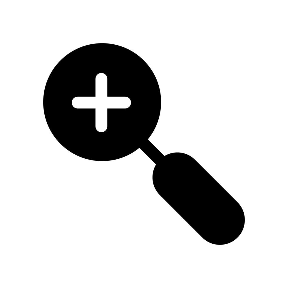 Magnifying icon template vector