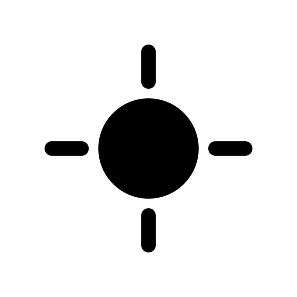 Sun icon template vector