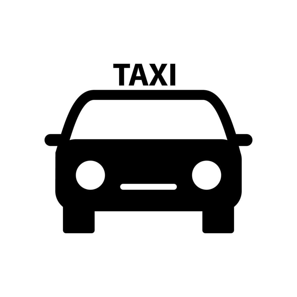 plantilla de icono de taxi vector