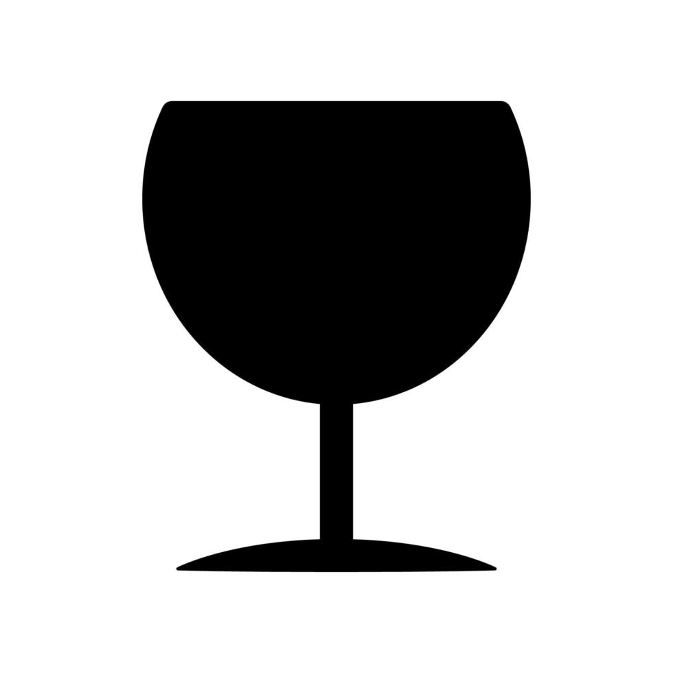 icono de copa de vino vector