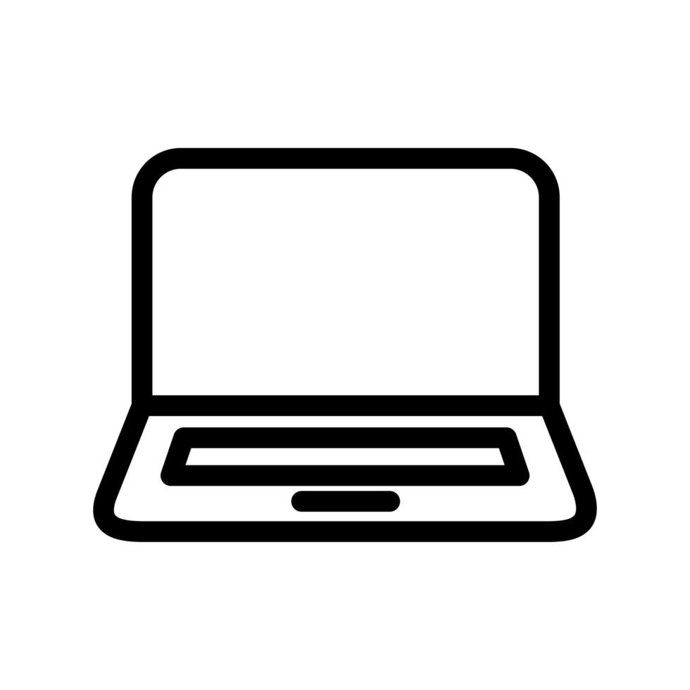 laptop icon template vector