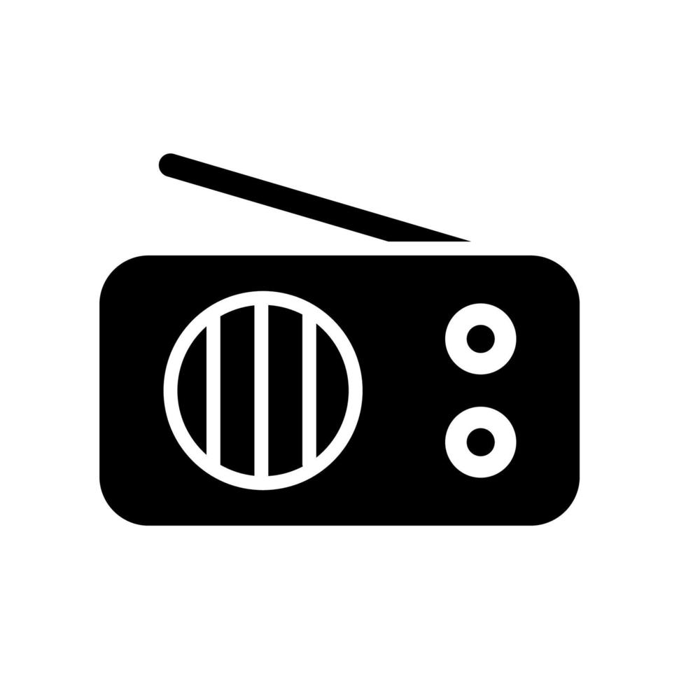 Radio icon template vector