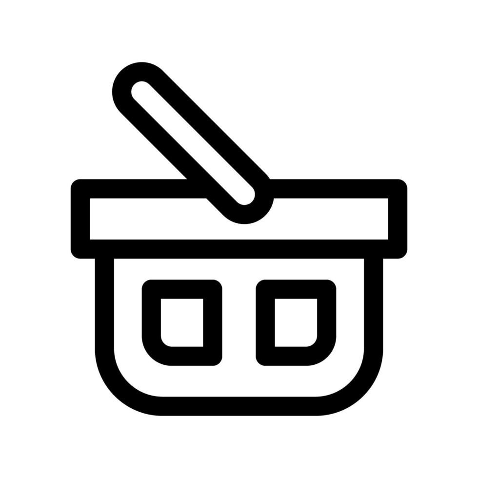 Shopping basket icon vector