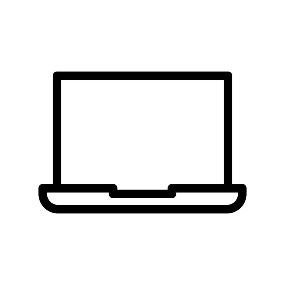 laptop icon template vector