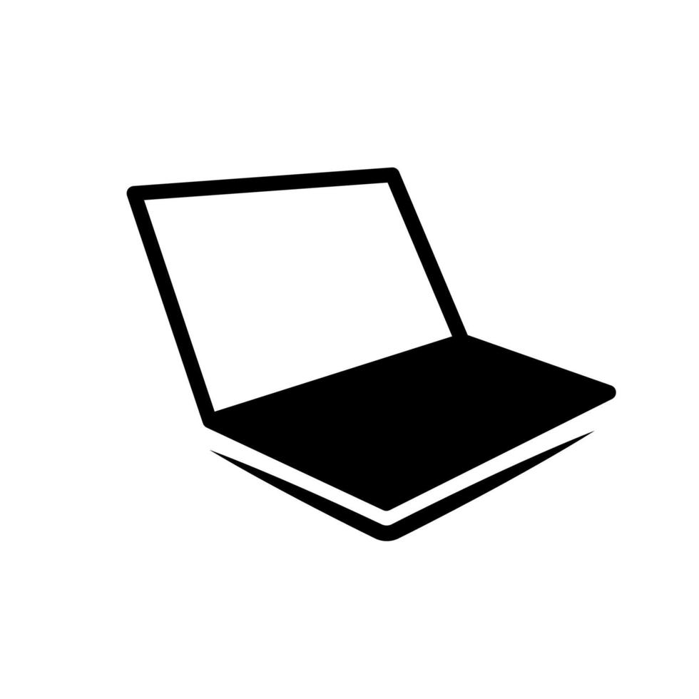 laptop icon template vector