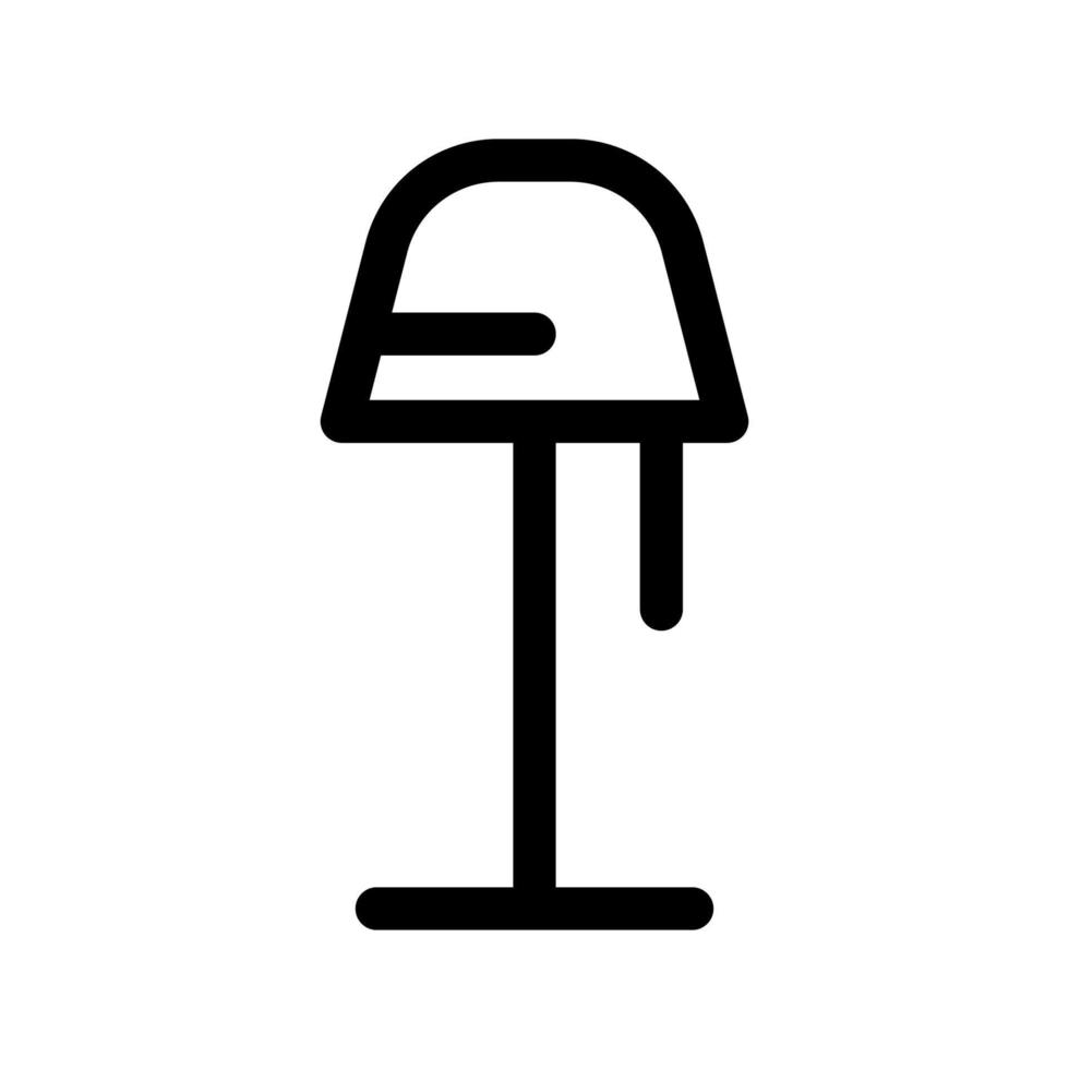 Illustration Vector Graphic of Stand Lamp Icon
