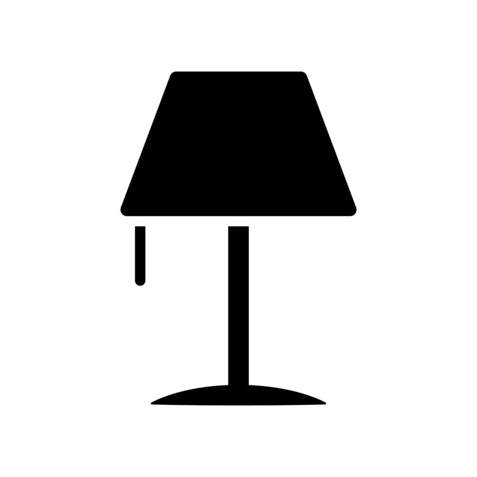 Illustration Vector Graphic of Table Lamp Icon