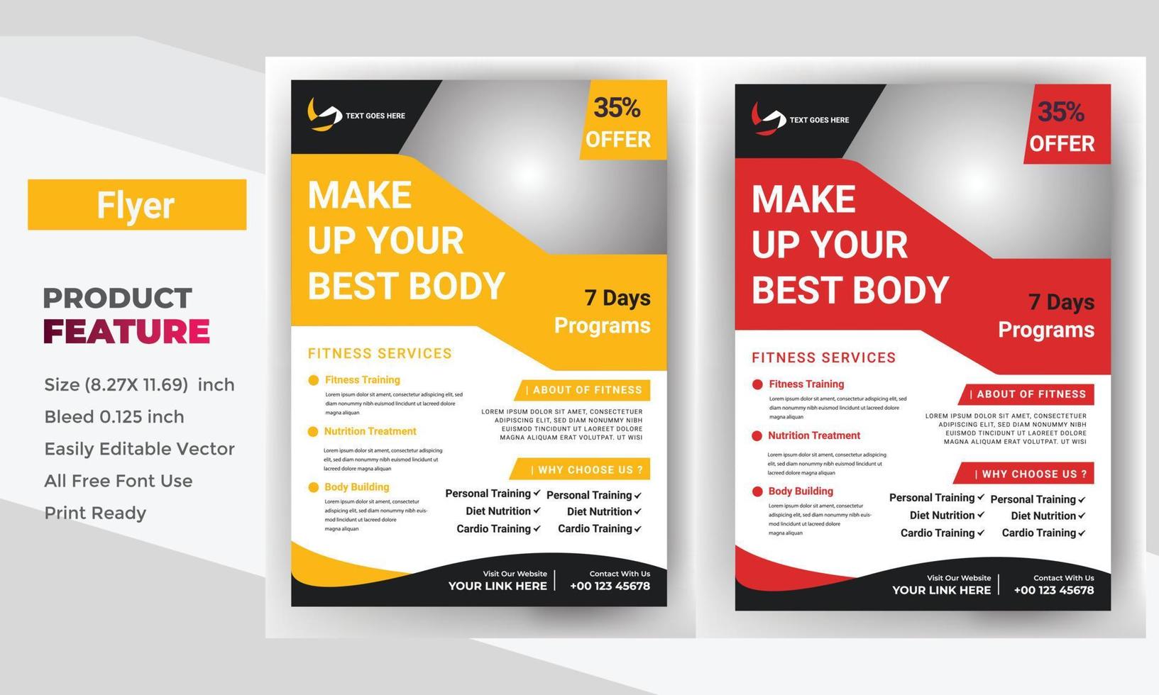 flyer brochure cover design layout space, vector illustration. template in A4 size