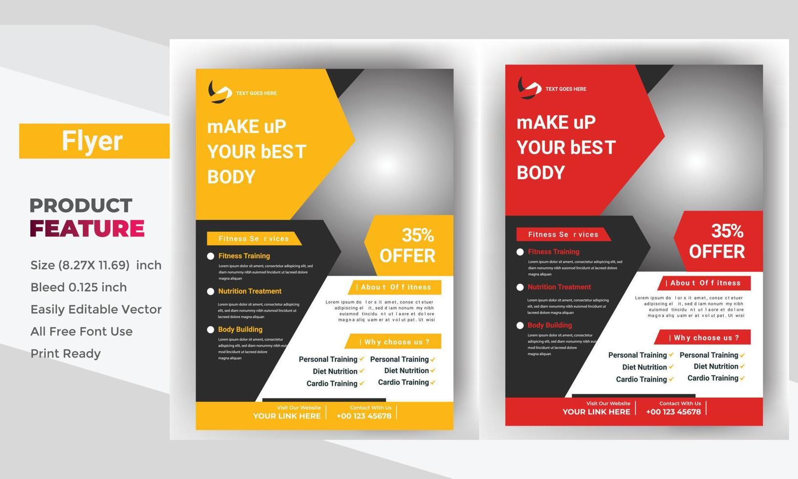 flyer brochure cover design layout space, vector illustration. template in A4 size