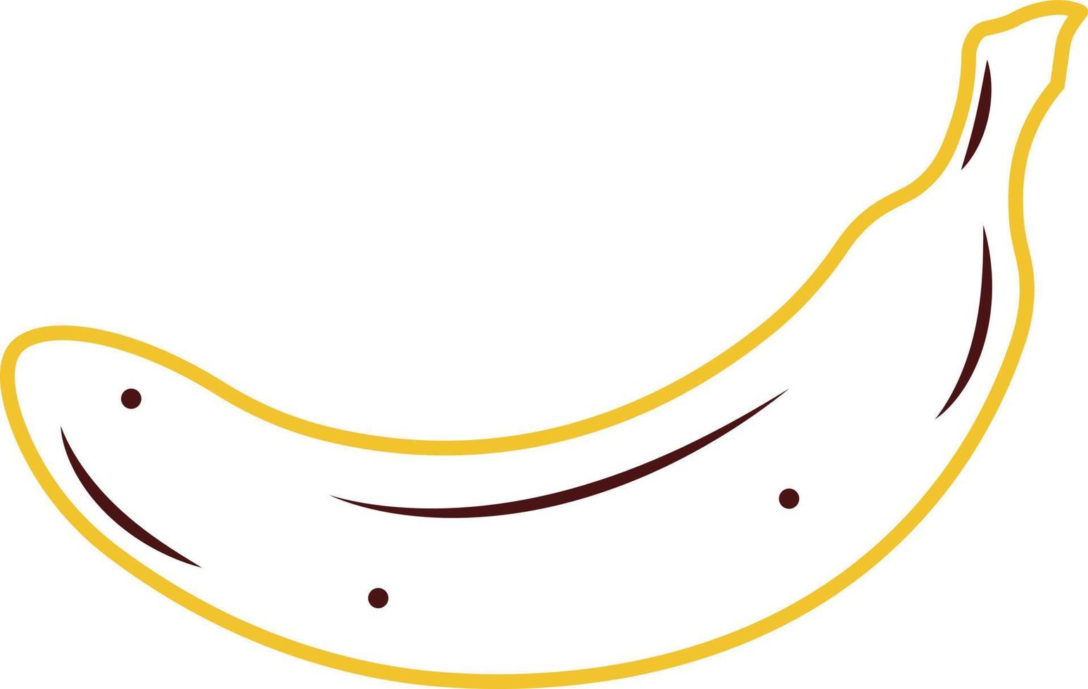 Single Banana Silhouette vector