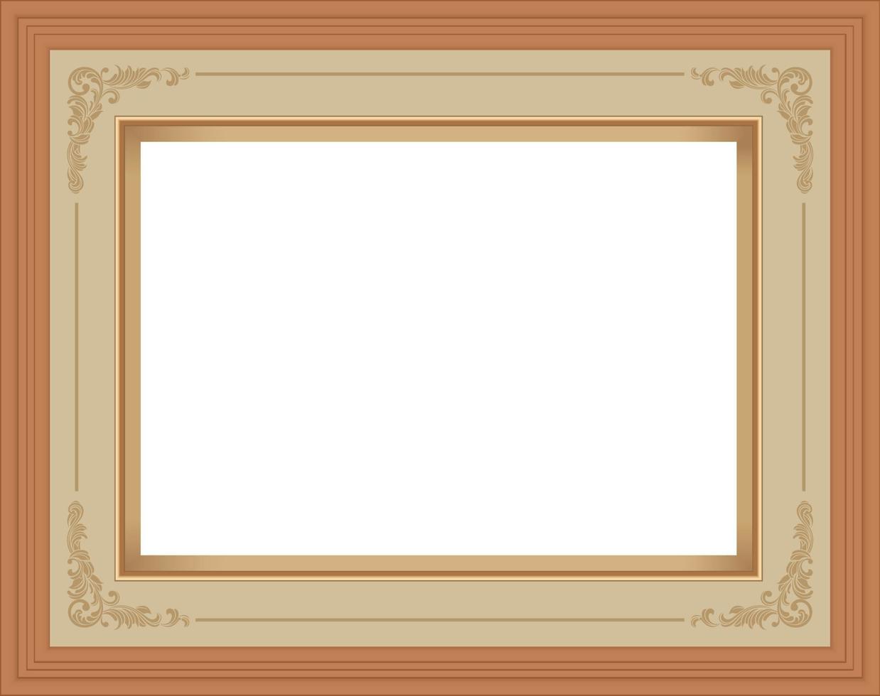 Picture Frame Isolate on White background ,Vector EPS10 illustration vector