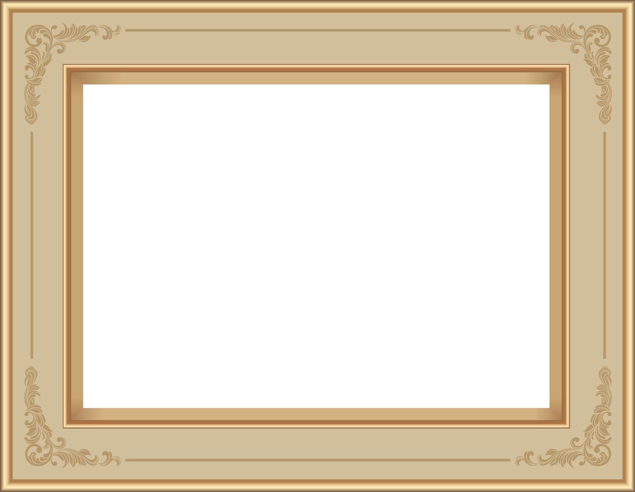 Picture Frame Isolate on White background ,Vector EPS10 illustration vector