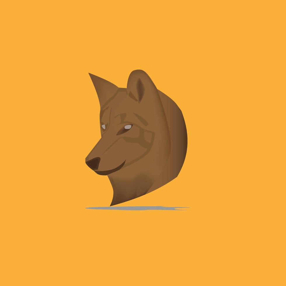 Elegant dog head vector, for logos for animal lovers, veterinarians and more vector