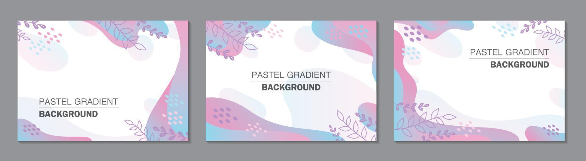 Abstract sweet pastel gradient color background vector. vector