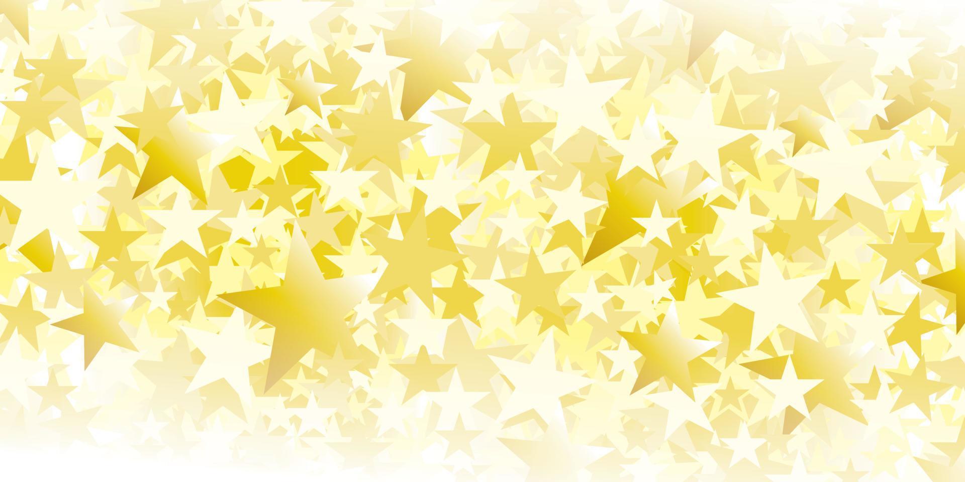 Beautiful sparkle gold star background vector. vector