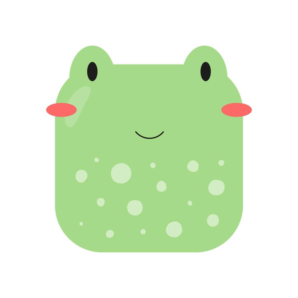 cara de dibujos animados de animales de bosque cuadrado. linda rana icono. ilustración vectorial 7793861 Vector en Vecteezy cara de dibujos animados de animales de bosque cuadrado. linda rana icono. ilustración vectorial 7793861 Vector en Vecteezy