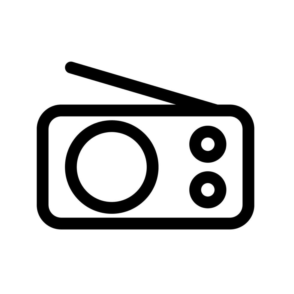 Radio icon template vector