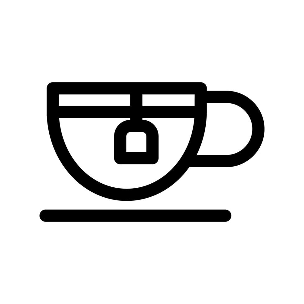 icono de taza de té vector