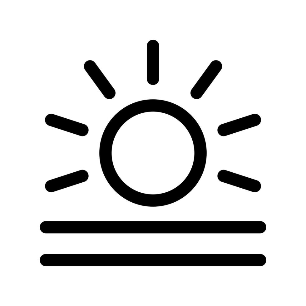 Sunrise icon template vector