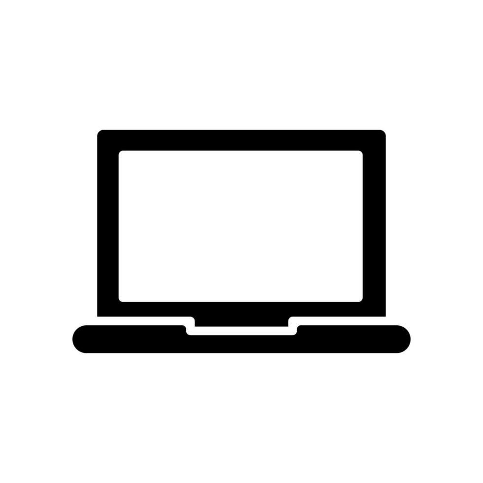 laptop icon template vector