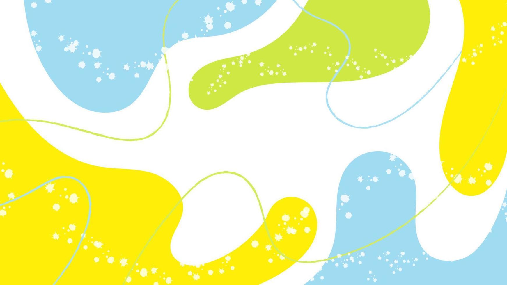 Summer Abstract Background With Colorful Spots, Splashes and Brush Strokes. Perfect for Banners, Social Media Content and Printed Materials vector