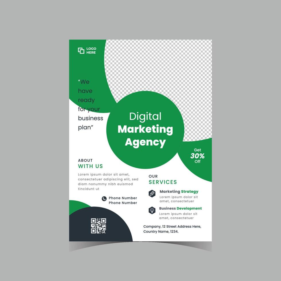 Corporate flyer template Design vector