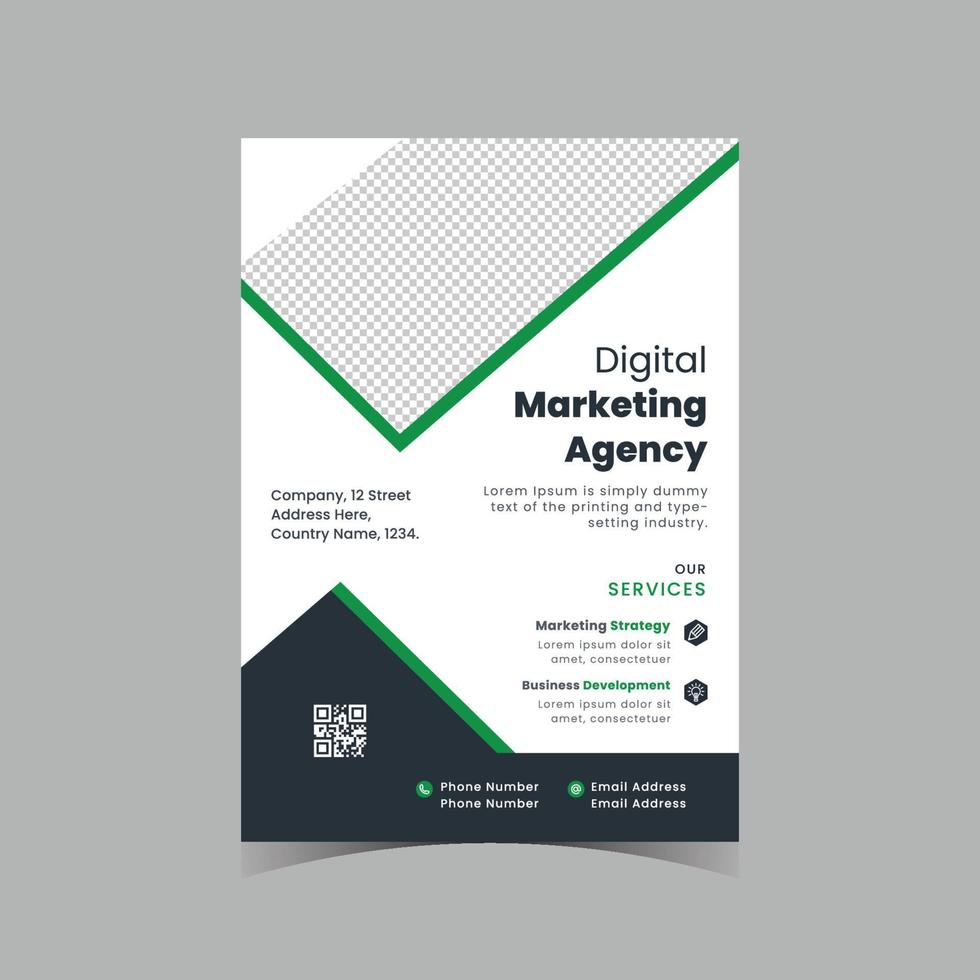 Corporate flyer template Design vector