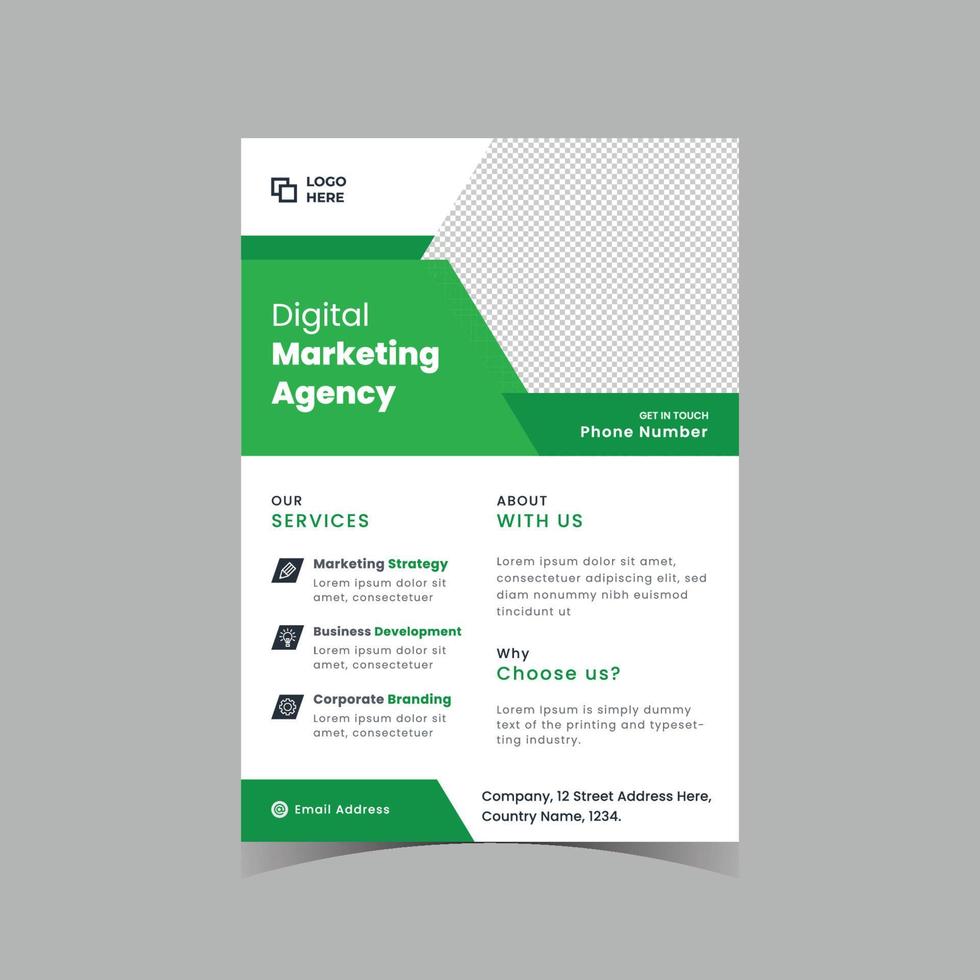 Corporate flyer template Design vector