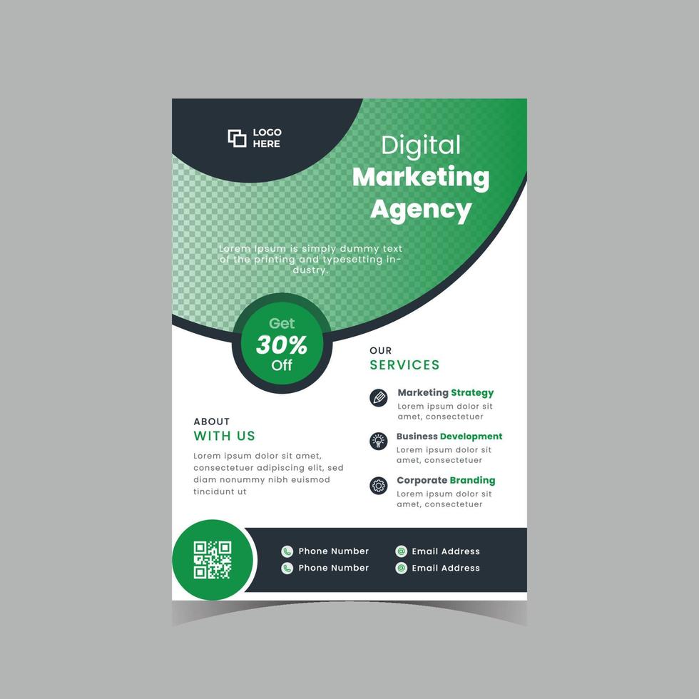 Corporate flyer template Design vector