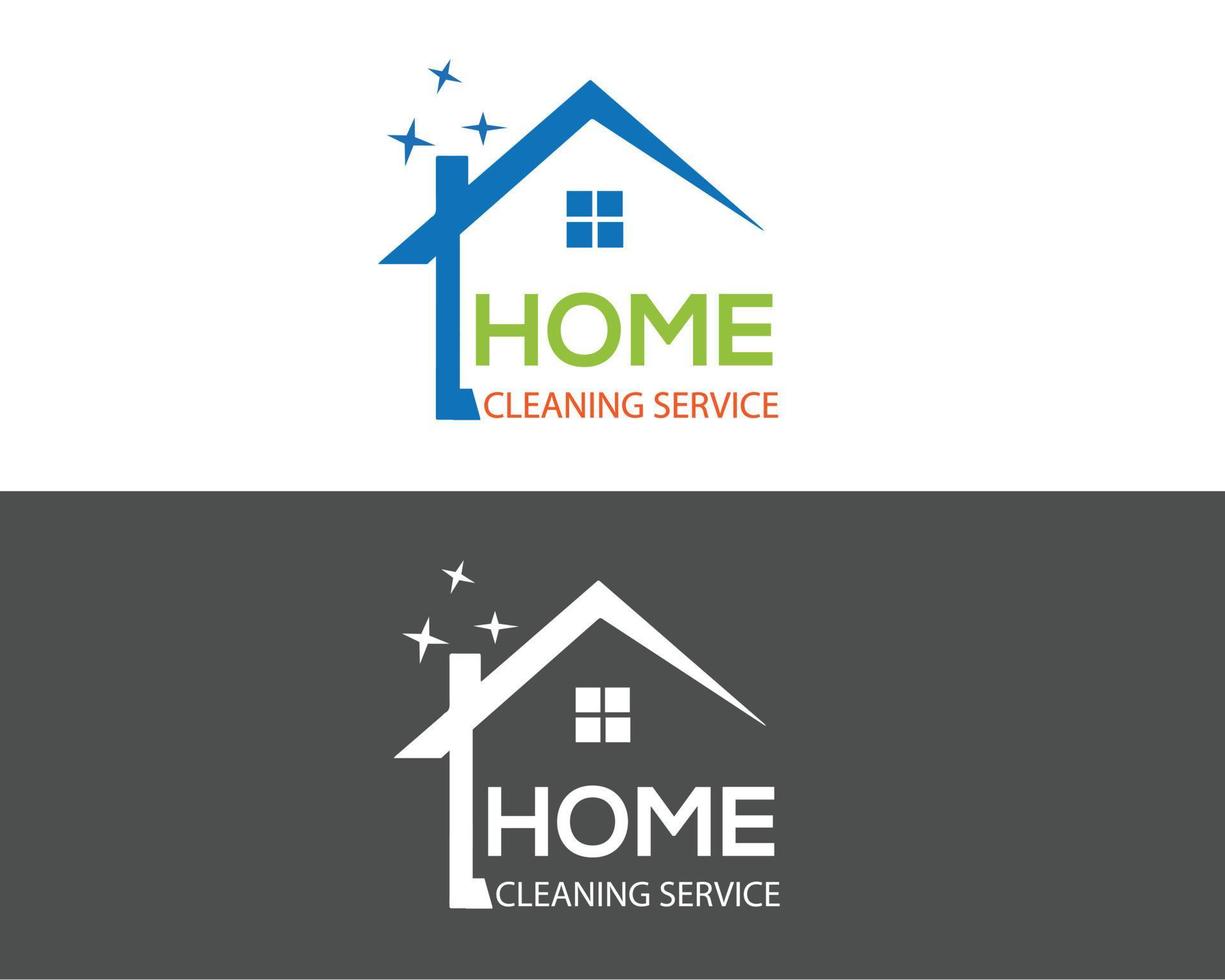 Shiney Home cleaning Logo Concept vector