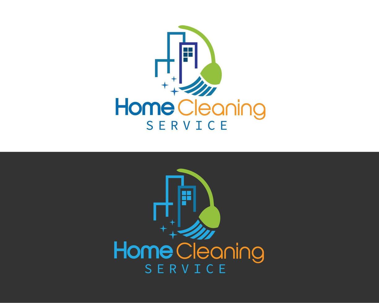 Shiney Home cleaning Logo Concept vector