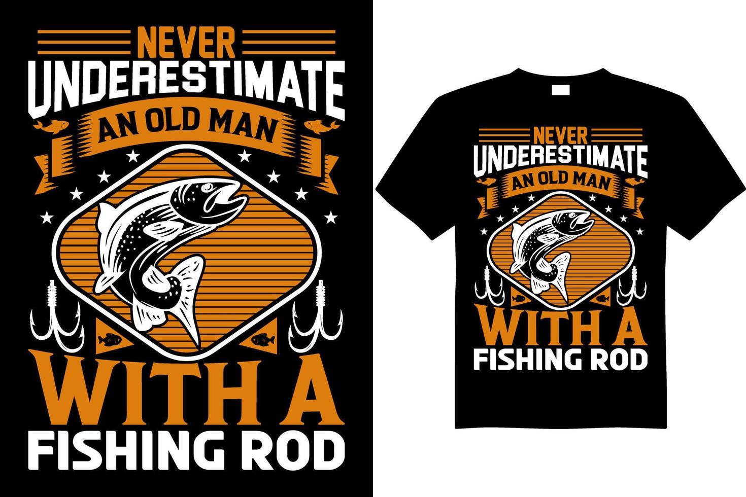 fishing t-shirt design free download vector