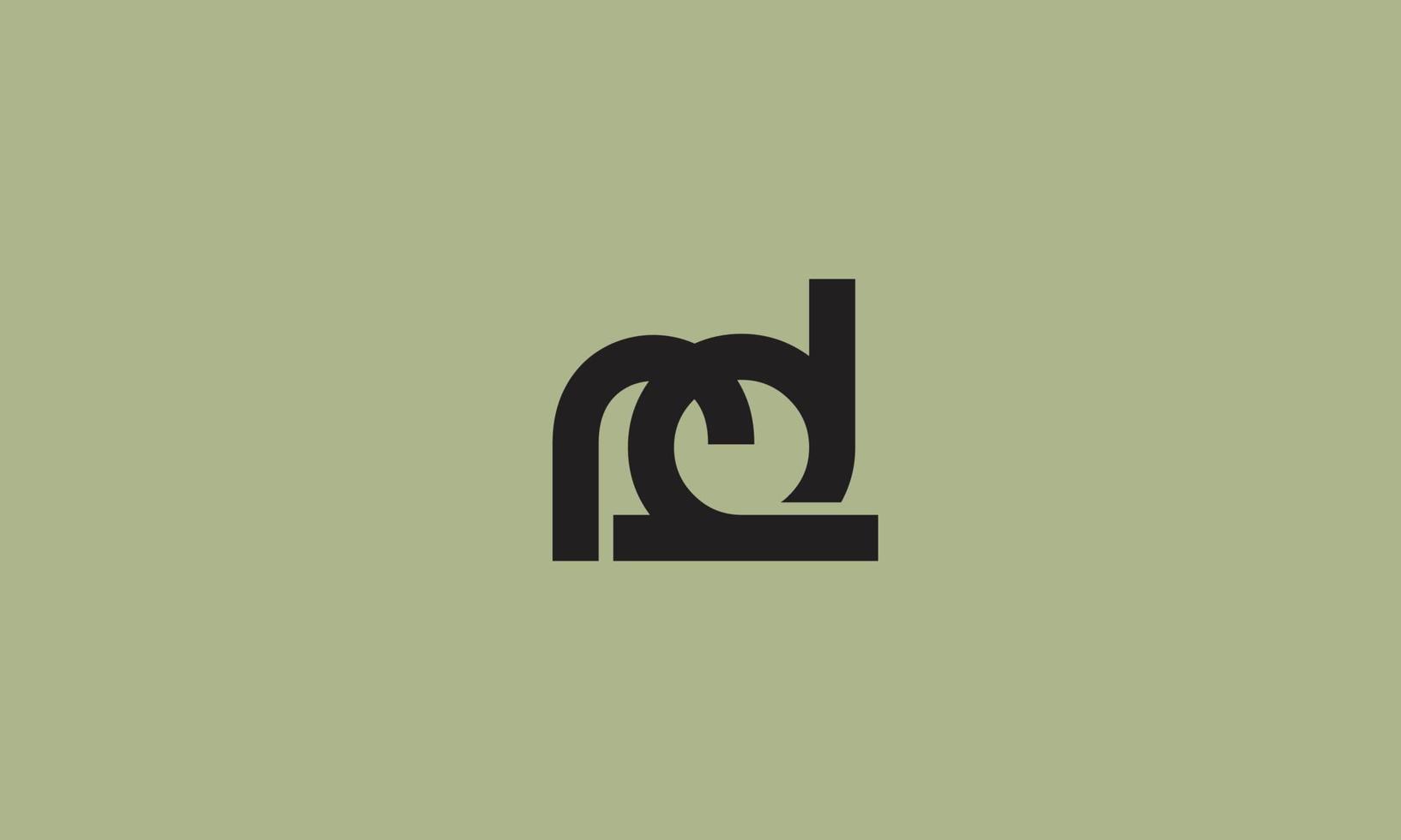 Alphabet letters Initials Monogram logo DR, RD, R and D vector